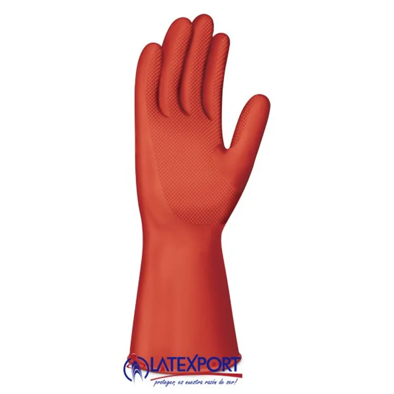 322. Guante Industrial Cal 35 LATEXPORT Rojo